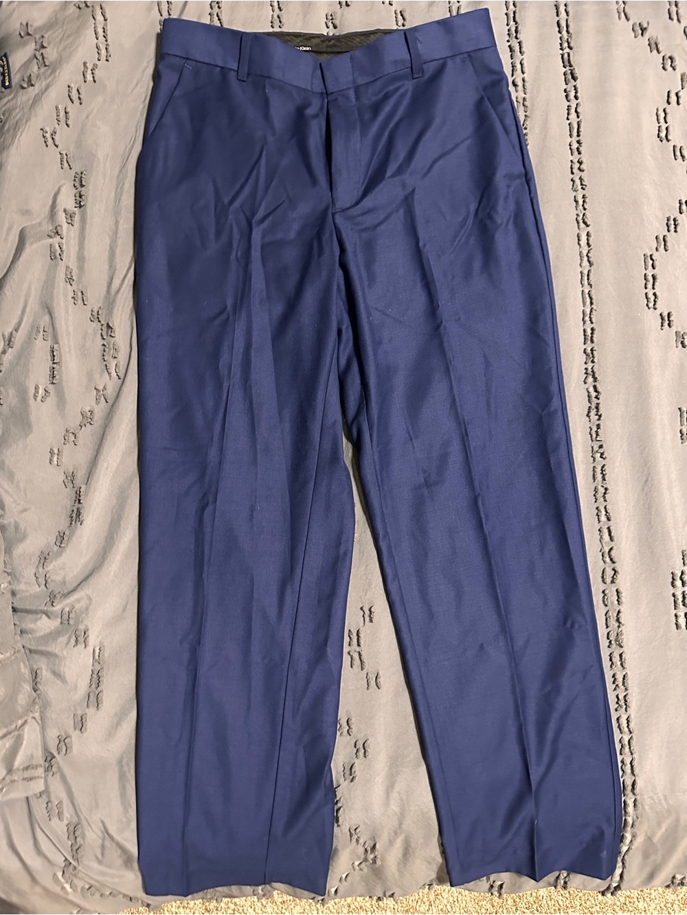 Calvin Klein Royal Blue Dress Pants - Flat Front